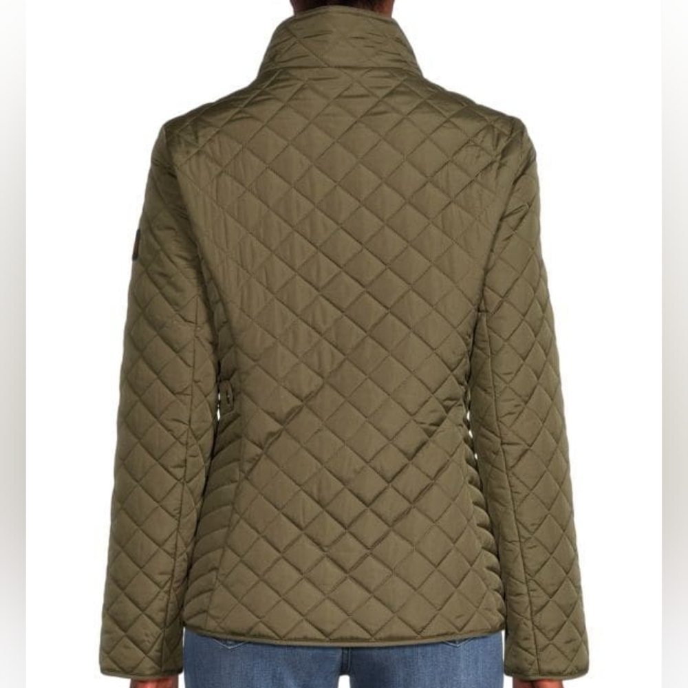 Tommy Hilfiger Women's Olive Quilted Jacket - Picture 7 of 16